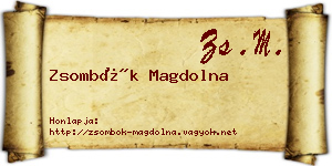 Zsombók Magdolna névjegykártya